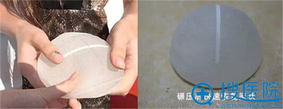 汽车辗压测试之后的宝俪假体